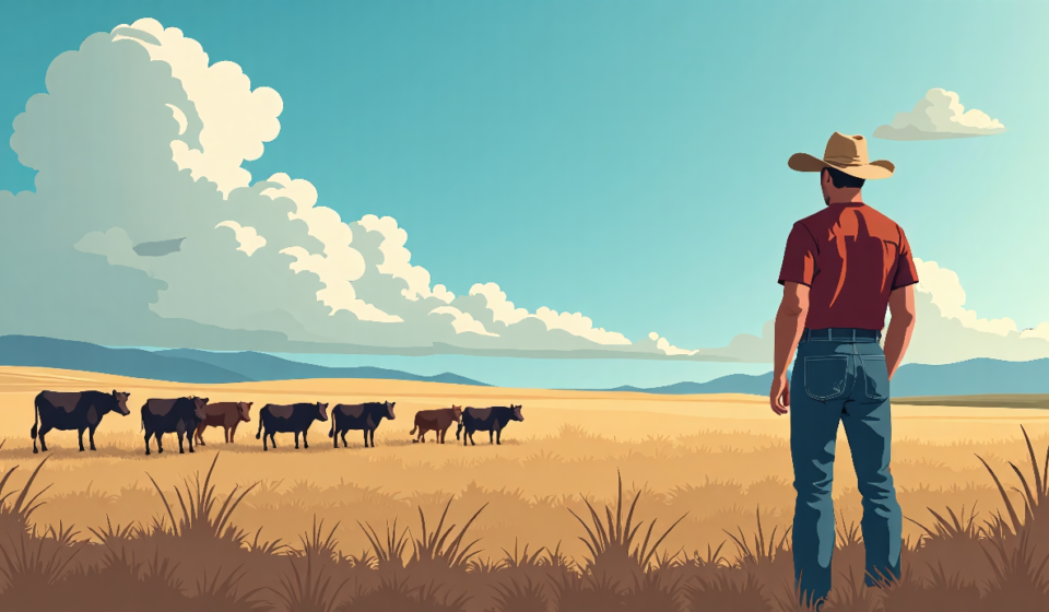 Farmers Forced to Sell Herds as Drought and Feed Costs Soar — AI-generated editorial illustration
