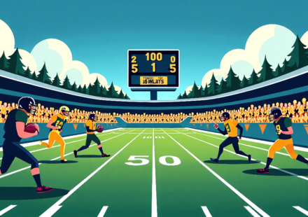 Oregon, Notre Dame Drop in Week‑1 Rankings as 2026 College Football Shifts — AI-generated editorial illustration