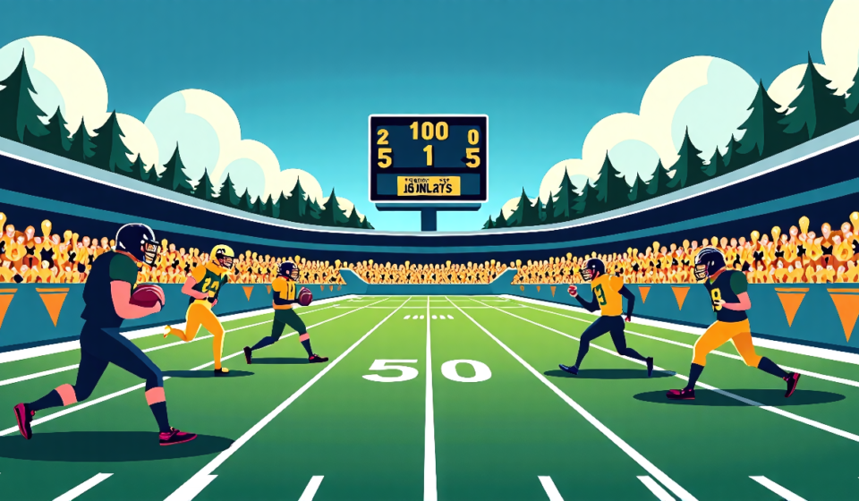 Oregon, Notre Dame Drop in Week‑1 Rankings as 2026 College Football Shifts — AI-generated editorial illustration