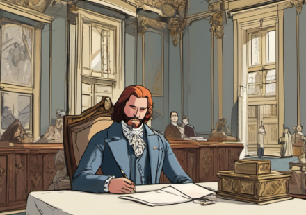 King Charles Affirms Prince Harry and Meghan as Private Citizens — AI-generated editorial illustration
