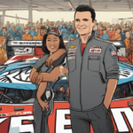 Kyle Larson Keeps the Spirit Alive Amid a Winless 2026 — AI-generated editorial illustration