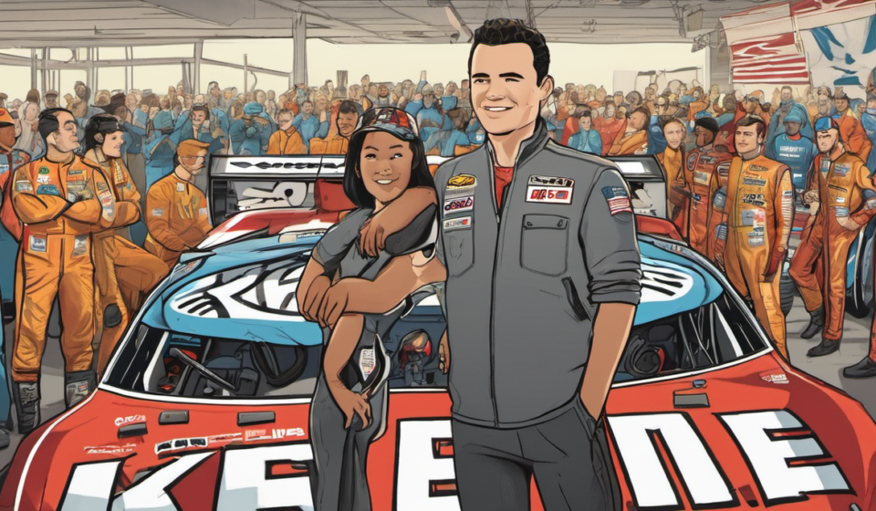 Kyle Larson Keeps the Spirit Alive Amid a Winless 2026 — AI-generated editorial illustration