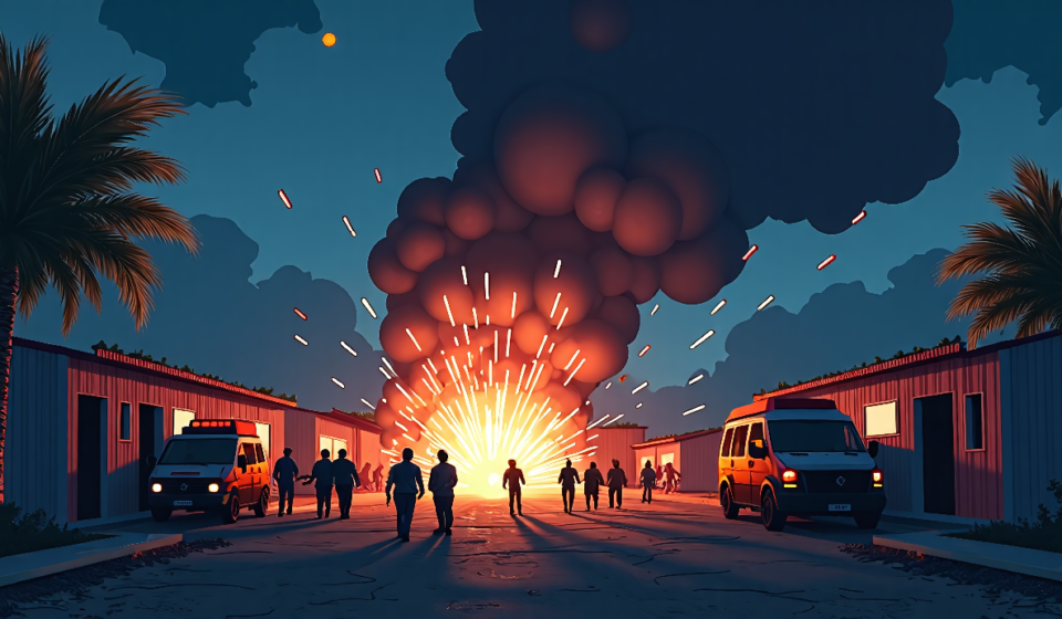 Mexico Festival Fireworks Tragedy: 10 Dead, 64 Injured — AI-generated editorial illustration
