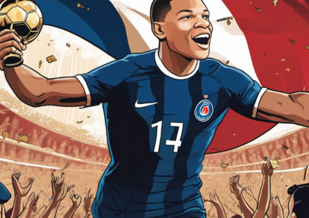 Mbappé Hopes 2024 Could Be His First Ballon d’Or Year — AI-generated editorial illustration