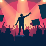 Pink Criticizes Macklemore Over Pro‑Palestine Comments at Ed Sheeran Show — AI-generated editorial illustration