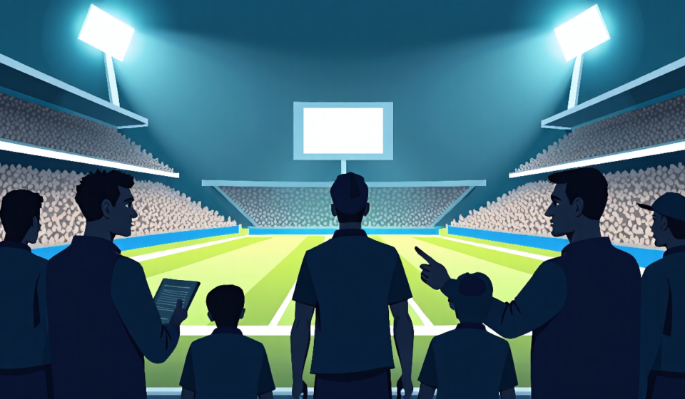 Whittingham Clarifies Michigan’s QB Status: Underwood Not a Permanent Starter — AI-generated editorial illustration
