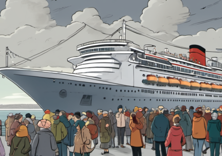 Alaska Cruise Canceled: Passengers Left Stranded in Vancouver — AI-generated editorial illustration