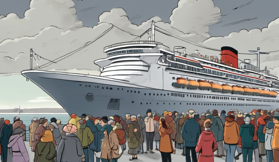 Alaska Cruise Canceled: Passengers Left Stranded in Vancouver — AI-generated editorial illustration
