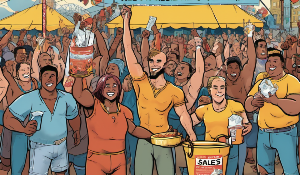 EMERGE Wrestling Supports TNA’s Rebel with ALS Ice Bucket Challenge — AI-generated editorial illustration