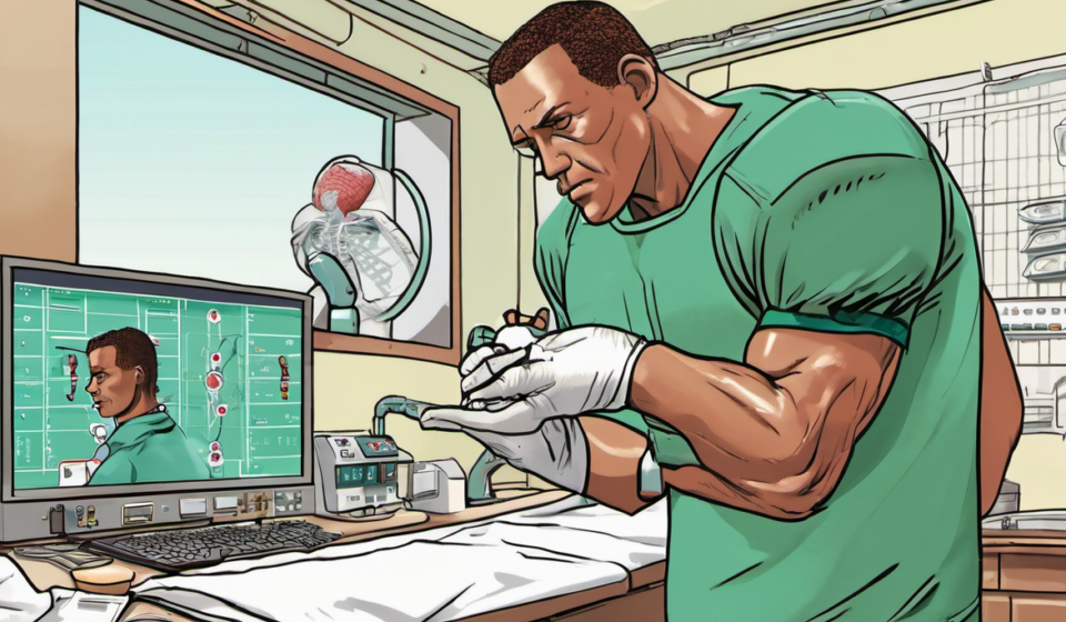 Tyler Smith’s Thumb Surgery: Cowboys Guard Faces 4‑6 Week Absence — AI-generated editorial illustration