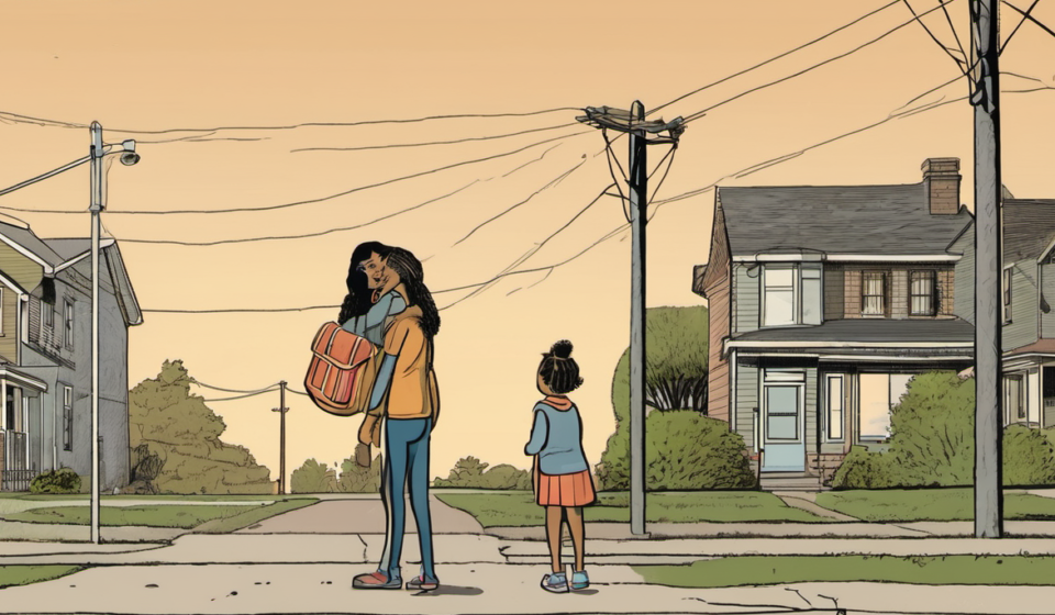 Virginia Mom Convicted After 5‑Year‑Old Walked Alone — AI-generated editorial illustration