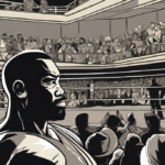 Malakai Black Honors Late Friend Andy 'The Butcher' Williams in Emotional Championship Moment — AI-generated editorial illustration