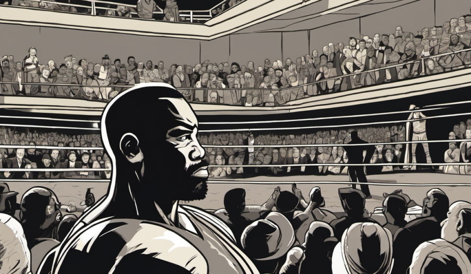 Malakai Black Honors Late Friend Andy 'The Butcher' Williams in Emotional Championship Moment — AI-generated editorial illustration