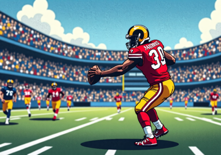 NFL Catchup: Rams, 49ers, and Shedeur Sanders QB3 Rumors — AI-generated editorial illustration