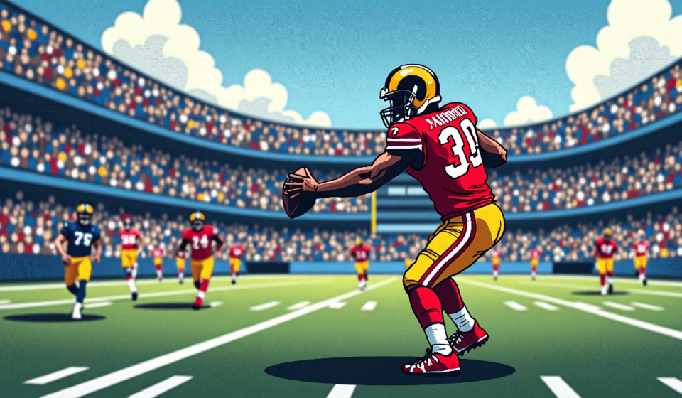 NFL Catchup: Rams, 49ers, and Shedeur Sanders QB3 Rumors — AI-generated editorial illustration