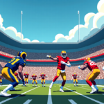 49ers Face Rams in Super Bowl Rematch: Is Drake Maye Ready? — AI-generated editorial illustration
