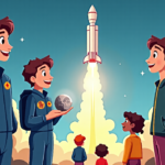 Artemis II Crew Says Moon Trip Was the Best Roller‑Coaster Ride for Kids — AI-generated editorial illustration