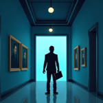 Renoir Museum Heist: Three Artworks Stolen, One Dropped — AI-generated editorial illustration
