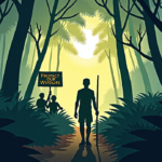 Amazon’s Hidden Market: The $20 B Illegal Wildlife Trade — AI-generated editorial illustration