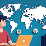 Secure Streaming Abroad: VPNs, Wi‑Fi, and Content Rules — AI-generated editorial illustration