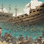 Roman Shipwreck Reveals Hundreds of Intact Amphorae After 2,100 Years — AI-generated editorial illustration