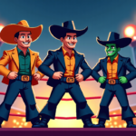 La Parka Faces Mr. Iguana & Laredo Kid at TripleMania 34 Opening Night — AI-generated editorial illustration