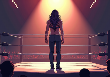 Bayley Returns to WWE, Signs New Contract After Surprise Raw Debut — AI-generated editorial illustration