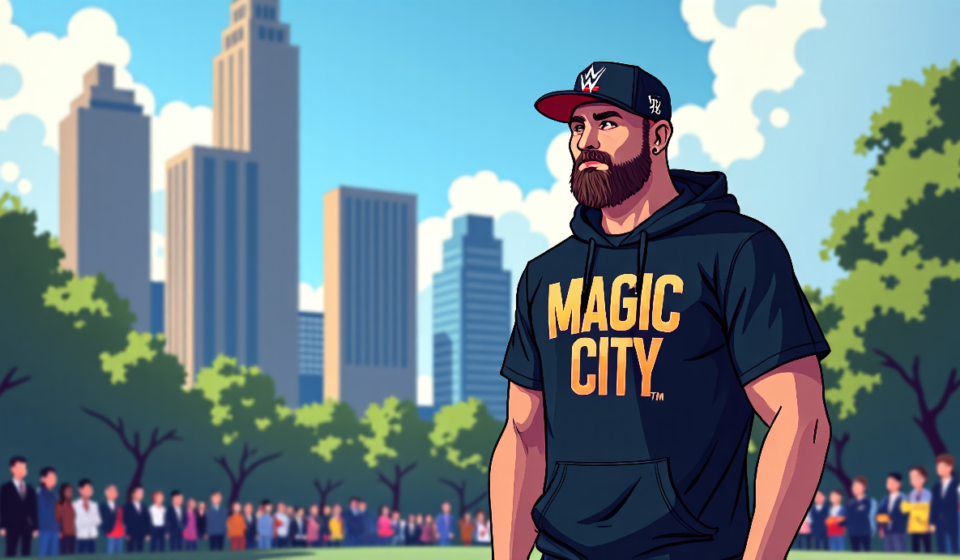 WWE Shop Unveils Magic City Gear for Atlanta Main Event — AI-generated editorial illustration