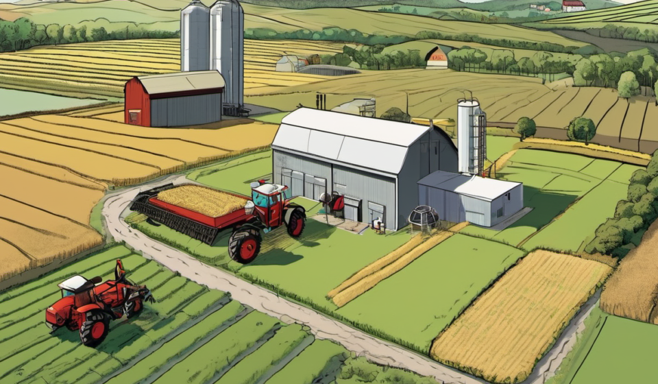 Data Centers Turn Landowners into Millionaires, While Most Americans Say No — AI-generated editorial illustration