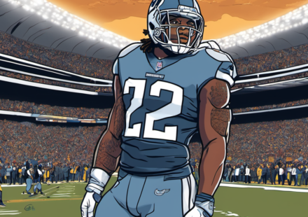 Derrick Henry Declares He Won’t Be Couch‑Watching the Super Bowl — AI-generated editorial illustration
