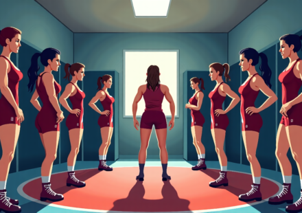 Wrestling Headlines: NXT Women React to Grayson Waller’s Claim — AI-generated editorial illustration