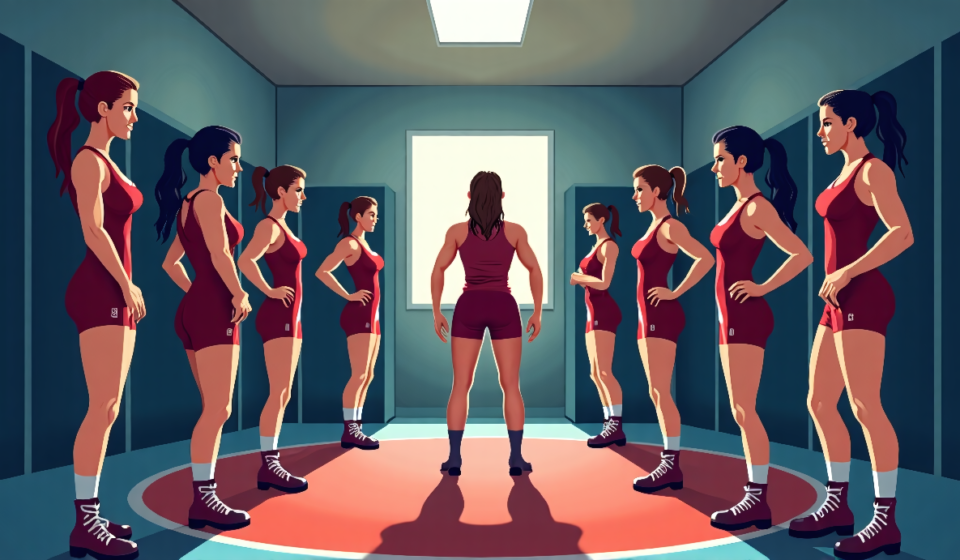 Wrestling Headlines: NXT Women React to Grayson Waller’s Claim — AI-generated editorial illustration