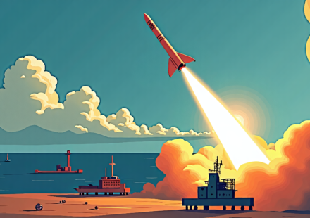 Iran‑Backed Attacks Threaten Second Oil Chokepoint, Raising U.S. Consumer Risks — AI-generated editorial illustration