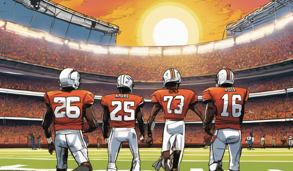 Flag‑Bearing Stars: 5 NFL Figures Set to Exceed 2026 Expectations — AI-generated editorial illustration