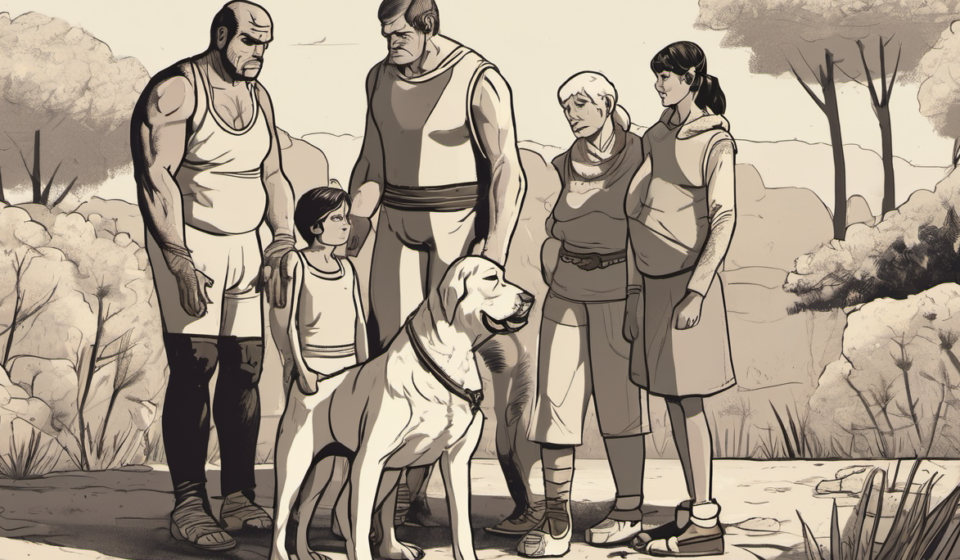 Cody Rhodes Mourns the Loss of His Loyal Dog Pharaoh — AI-generated editorial illustration