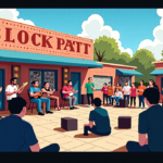 AEW Unveils Free All‑Out Block Party with Q&A, Live Music in Chicago — AI-generated editorial illustration