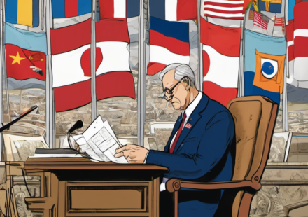 Philippines Defense Chief Calls Out China Over Coercive Note at Seoul Forum — AI-generated editorial illustration