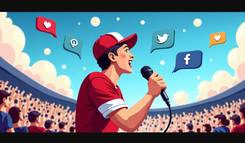 Ole Miss Fan Sara Smith Goes Viral, Receives Flood of DMs — AI-generated editorial illustration