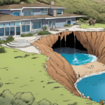 Nicolas Cage’s Malibu Home Hit by Massive Sinkhole — AI-generated editorial illustration