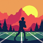 Mahomes Mountain Week 1: Who’s the Top QB? — AI-generated editorial illustration
