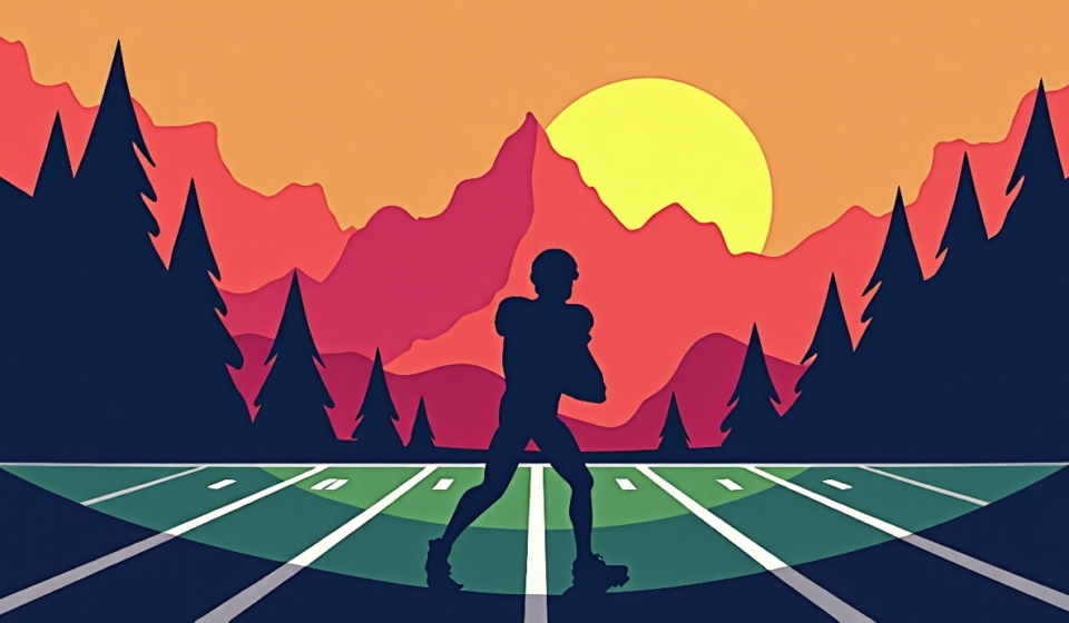 Mahomes Mountain Week 1: Who’s the Top QB? — AI-generated editorial illustration