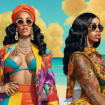 Cardi B vs. Hennessy Carolina: Which Sister’s Style Wins the Vote? — AI-generated editorial illustration