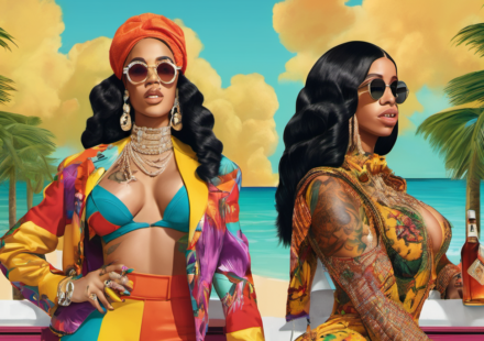 Cardi B vs. Hennessy Carolina: Which Sister’s Style Wins the Vote? — AI-generated editorial illustration