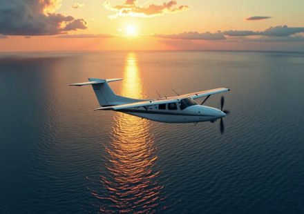 Miami Family’s Tragic Plane Crash Near Bahamas Leaves Four Bodies Found — AI-generated editorial illustration