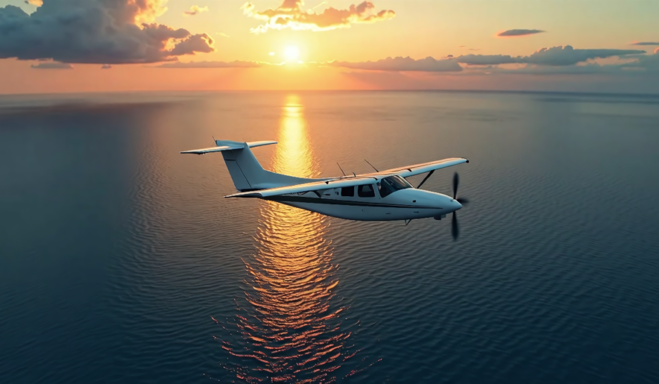 Miami Family’s Tragic Plane Crash Near Bahamas Leaves Four Bodies Found — AI-generated editorial illustration