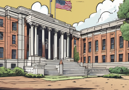 SEC Threatens to Expel LSU Over Governance Issues — AI-generated editorial illustration