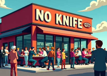 DaBaby’s Chicken & Waffles Prices Ignite Online Outrage — AI-generated editorial illustration