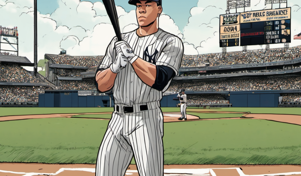 Aaron Judge Returns to Yankee Stadium, But the Team Still Needs Him to Play It Safe — AI-generated editorial illustration