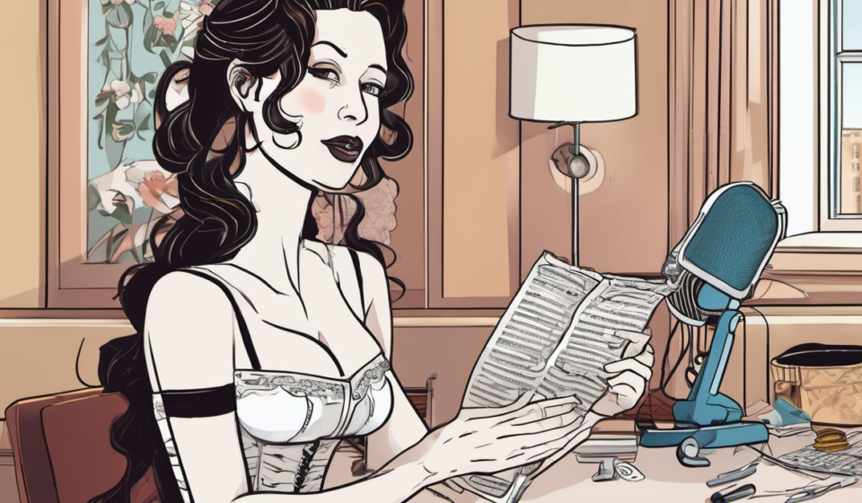 Rapper’s Hot Corset Photo Sparks Guess‑Game Trend — AI-generated editorial illustration