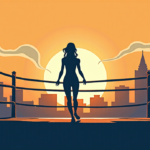 Zena Sterling Announces New Life Beyond WWE Ring — AI-generated editorial illustration